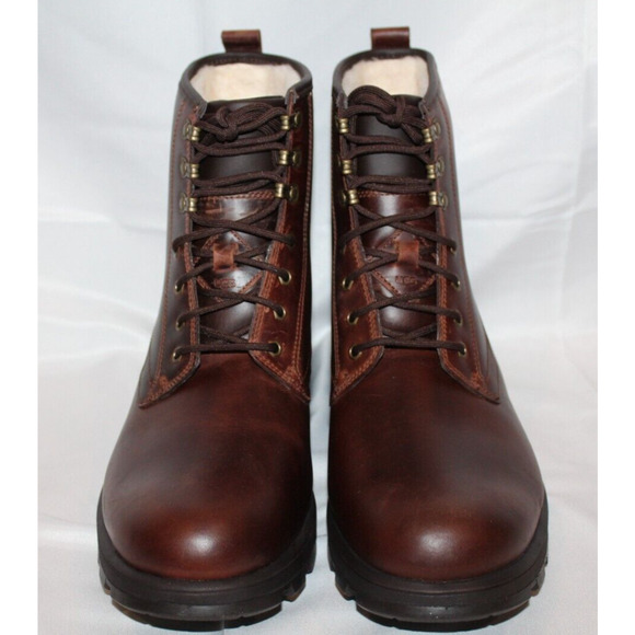 UGG MENS KIRKSON BOOT CORDOVAN LEATHER WATERPROOF VIBRAM WOOL LINED‎ - Picture 7 of 8